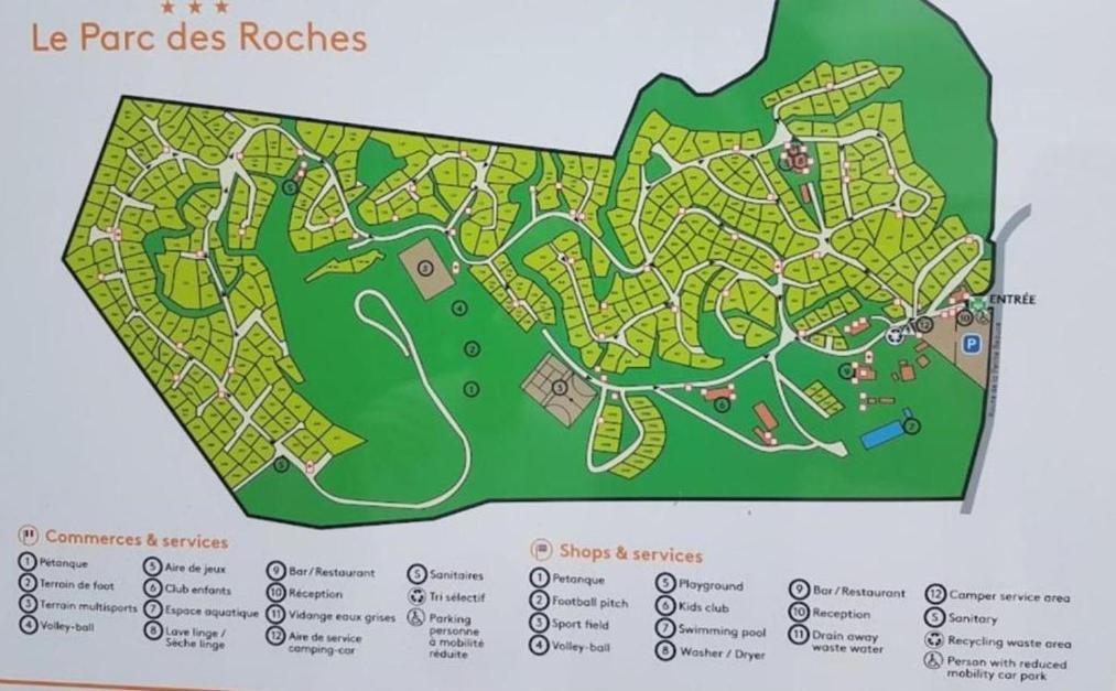Location Mobil-Home Le Parc Des Roches Saint-Chéron Exteriör bild